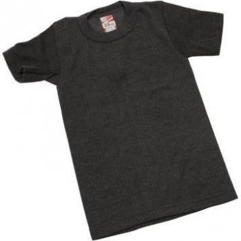 Camiseta Térmica de Niños de Manga Corta en Poliviscosa (Hecho en Reino Unido) 18-20 pulgadas, Blanca
