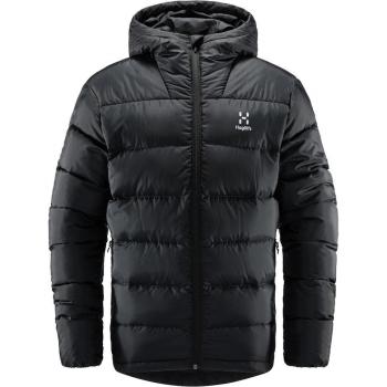 Chaqueta de hombre Haglöfs Bield Down Hood - Outdoor, color negro, talla XL, aislante con relleno de plumas