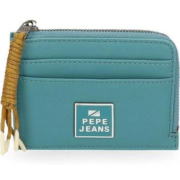 Monedero tarjetero con cremallera Pepe Jeans Bea azul