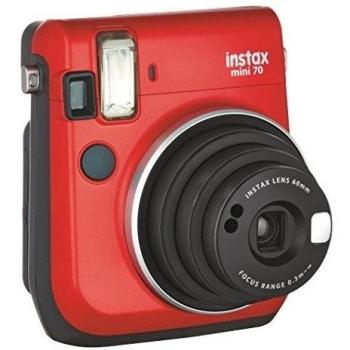 Fujifilm - Instax mini 70 - cámara instantánea, color red + 10 fotos