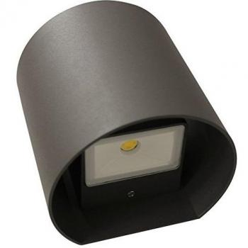 Aplique LED de exterior Eco-Light Dodd, redondo, antracita, 7.5W, IP54