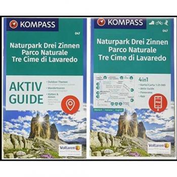 Mapa Excursionista 047 Tre Cime di Lavaredo 1:25.000 con Guía de Actividades y Panorama