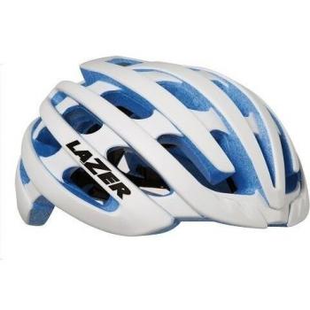 Lazer Z1 Bicicleta Casco, Todo el año, Unisex, Color Blanco, Azul, tamaño 58-61 cm
