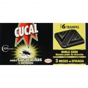 CUCAL TRAMPA CUCARACHAS DOBLE CEBO 6 U