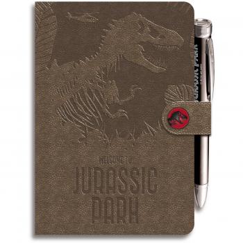 Grupo Erik Cuaderno Premium A5 con Bolígrafo Proyector Jurassic Park