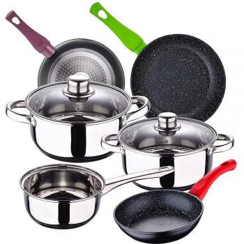 Batería de cocina 5 piezas Cassel con juego Sarténes