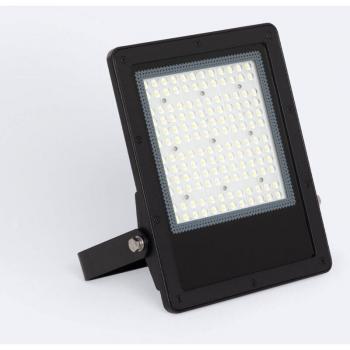 Foco Proyector LED 100W Regulable TRIAC 170 lm/W IP65 Elegante Slim Pro Negro Blanco Cálido 3000K