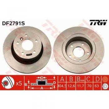 TRW Automotive AfterMarket DF2791S Frenos