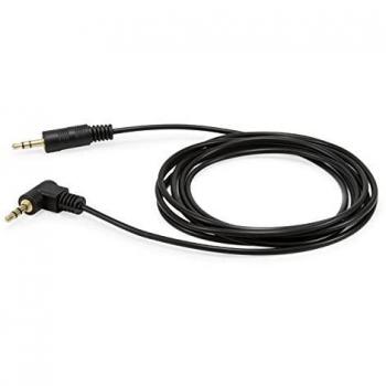 Equip Cable Audio Estéreo Mini Jack 3.5mm Macho a Mini Jack 3.5mm Macho Acodado, Longitud 2.5m, Color Negro (147084)
