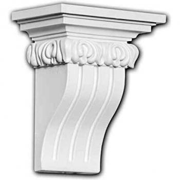 Ménsula Decorativa Estilo Iónico Blanca Profhome 119009