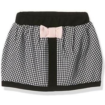 BIMBUS Gonna Punto Milano Stampata, Falda Para Bebés, Panna/Nero 01, 3A
