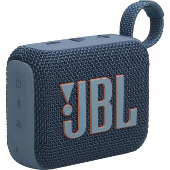 Altavoz portátil JBL Go 4 Azul resistente al agua con conexión Bluetooth