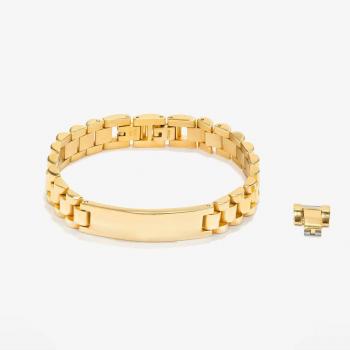 Pulsera de Hombre Radiant RH000058 - Pulsera Band de acero dorada
