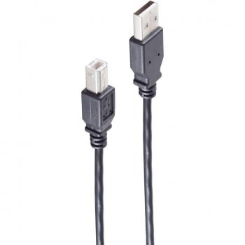 Cable USB 2.0 Shiverpeaks BASIC-S A a B 0,5 m