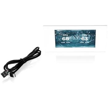 Kit de Panel LCD de 6 Pulgadas para View 600 TG Snow | Pantalla Personalizable con Monitorización en Tiempo Real | Compatible con TT RGB Plus | Blanco Nieve