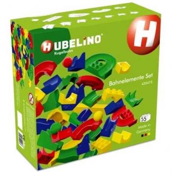 Hubelino 420473 Run Element Expansion set Marble Run, Compatible with Popular Building Block System, 55 pieces, for Ages 4 and Up