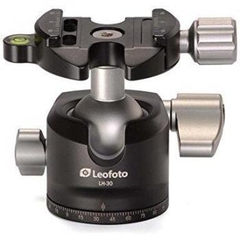 Rotula de bola Leofoto LH-30 con placa de liberación rápida BPL-50 - Altura: 80mm - Capacidad de carga: 15 kg - Fácil de usar