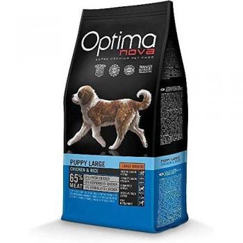 Optima Nova - Pienso para perros cachorros grandes pollo y arroz 12 kg