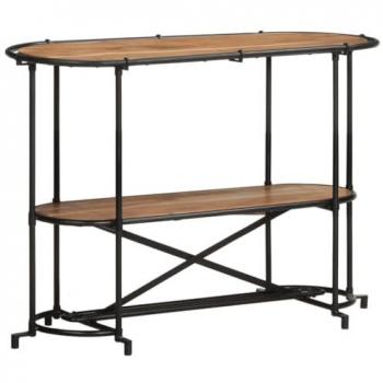 Mesa consola madera maciza de acacia 110x42x76 cm