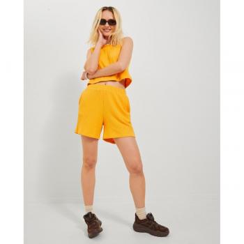 Shorts de punto con cintura elástica para mujer Jack & Jones, modelo 12226981, color naranja