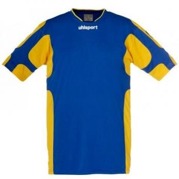 uhlsport Camiseta Cup la, Todo el año, Unisex, Color Azurblau/Maisgelb, tamaño XXXS
