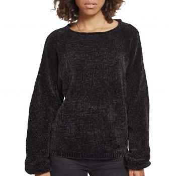 Urban Classics Women's Oversize Chenille Sweater - Black - XS to 5XL