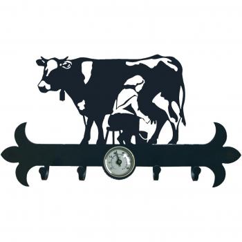 IMEX EL ZORRO El Zorro 11636-Colgador de Llaves Vaquera, 290 mm, Hierro Forjado, Negro, 2.5x29x11 cm