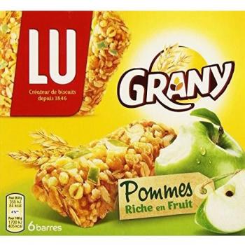 Lu Grany 6 Bares Cereales Manzanas 125 G