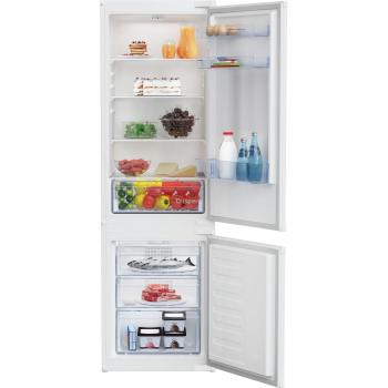 Frigorífico Combinado Empotrable Beko BCHA275K41SN de 262 Litros, No Frost, Blanco, Puertas Correderas