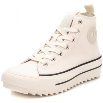 Refresh Zapatillas Altas de Mujer con Doble Suela y Cordones en color Beige, modelo REFRESH 172200, talla EU 41