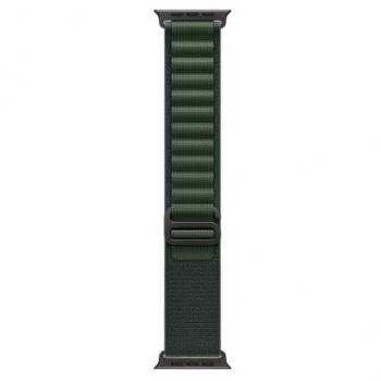 Correa Apple Watch Alpine Loop 49mm Verde Oscuro con Titanio Negro (Tamaño S)