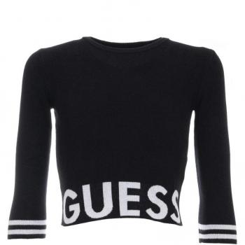 GUESS? Jersey de algodón. Negro 140 cm/10 años