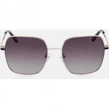 Skechers Polarized Square Metal Sunglasses SE6266 32D in Gold