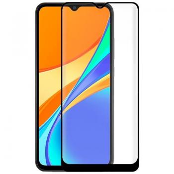 Protector Pantalla Cristal Templado Full 3D Negro para Xiaomi Redmi 9C
