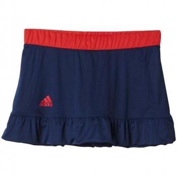 adidas Court Skort - Falda pantalón para mujer, color azul / rojo, talla L