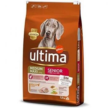 Ultima Pienso para Perros Medium-Maxi Senior de +7 Años con Pollo - 7500 gr