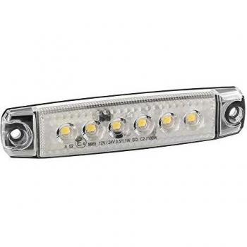 Lampa 97007 Luz de gálibo 6 LED 12/24 V F-17, Blanco