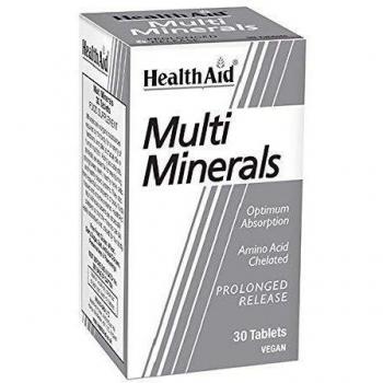 HealthAid Multiminerals - Prolong Release - 30 Vegan Tablets