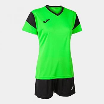 Set de fútbol Joma Phoenix mujer verde flúor negro