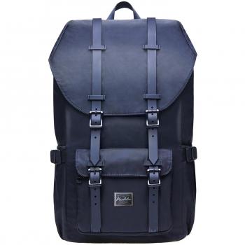 KAUKKO Mochilas Tipo Casual Compartimento para 15 Portátil 22 litros Negro