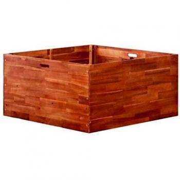 vidaXL Acacia Arriate Madera Cuadrado Jardín Patios Terraza 100x100x50 cm