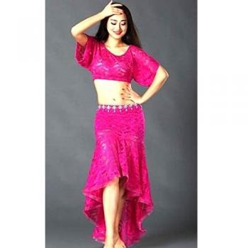 Sra ropa de danza del vientre y trajes , rose