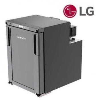 MUVIP Nevera Fija con Compresor LG 50L - Consumo 60W - Conexión 12/24/220V - Apertura Frontal - Protección Batería - Luz LED - Temperatura Reg
