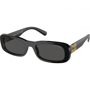 Miu Miu MU08ZS 1AB5S0 Women's Sunglasses Black Size 53