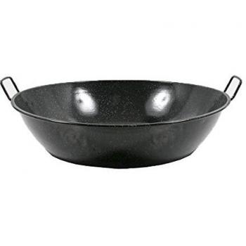 La Estrella Y192-40 - Paellera Esmaltada Honda con Asas 40 Cm