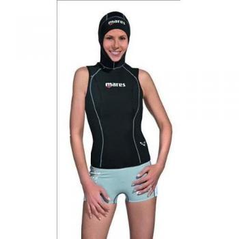 Mares Vest Flexa 5.3 She Dives - Chaleco de Buceo con Capucha para Mujer, Color Negro, Talla L