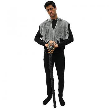 Bastón para disfraz Anubis de 121 cm con diseño detallado y realista, ideal para Halloween y fiestas de disfraces