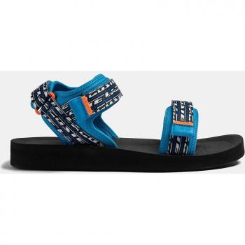 Sandalias Lacoste Suruga de hombre en material sintético color negro, azul y naranja - Talla 43