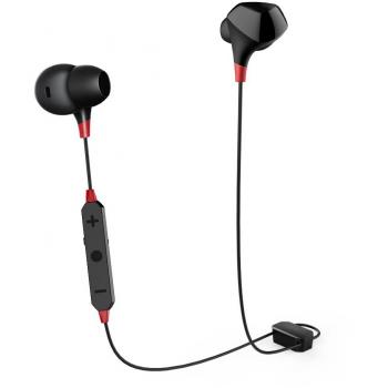 COWIN HE8 Auriculares Inalámbricos Bluetooth, Auriculares con Cancelación de Ruido Activos Audífonos Intrauditivos con Diseño Resistente al Sudor y Control de Volumen y Micrófono Incorporados Mejores Auriculares para bajo - Negro