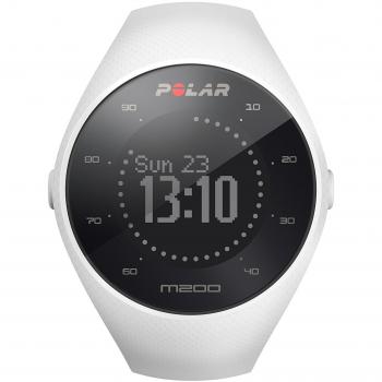 Polar M200 Reloj de Running con GPS, Unisex Adulto, Blanco, M/L